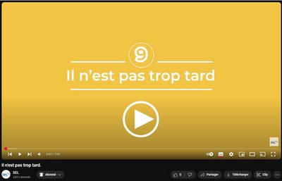 Il n'est pas trop tard