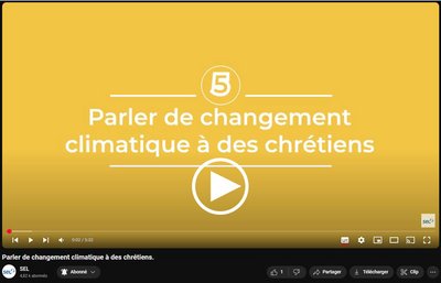 Parler de changement climatique à des chrétiens