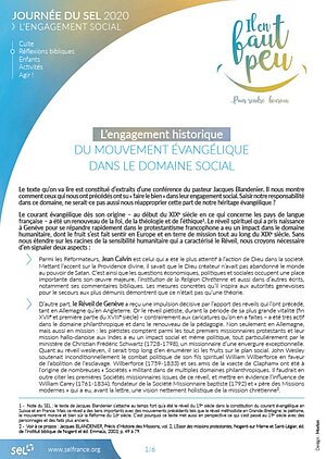 Historique de l'Engagement social