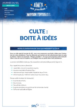 JDS 2021 : Boîte à idées