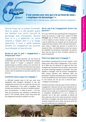 Réflexions de Samuel Korgo