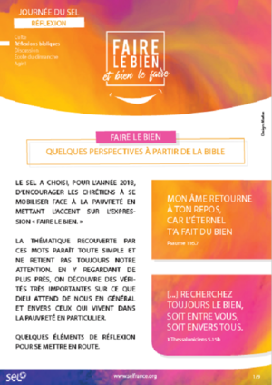 Réflexions bibliques