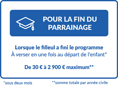 Cadeau pour la fin du parrainage.