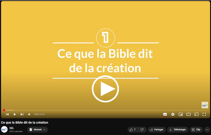 Ce que la Bible dit de la création