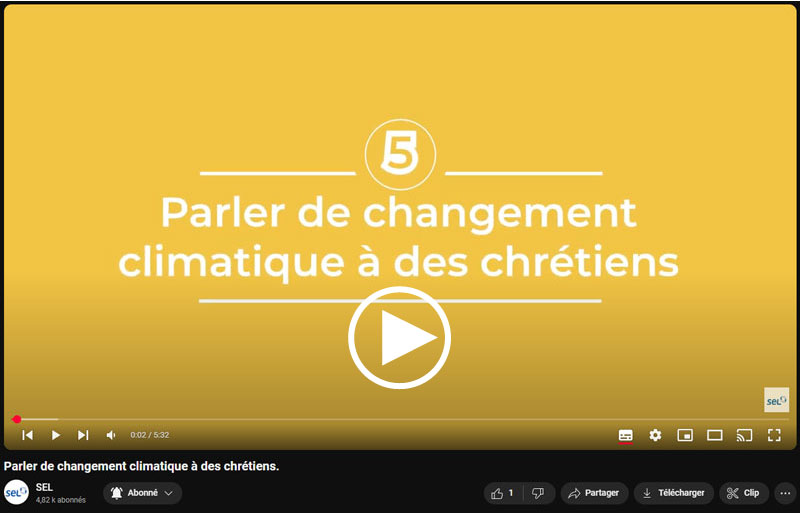 Parler de changement climatique à des chrétiens