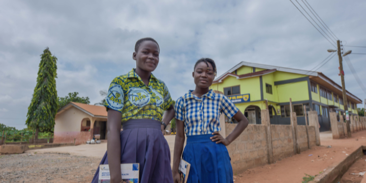 Image d'adolescentes du CDEJ Ghana. 
